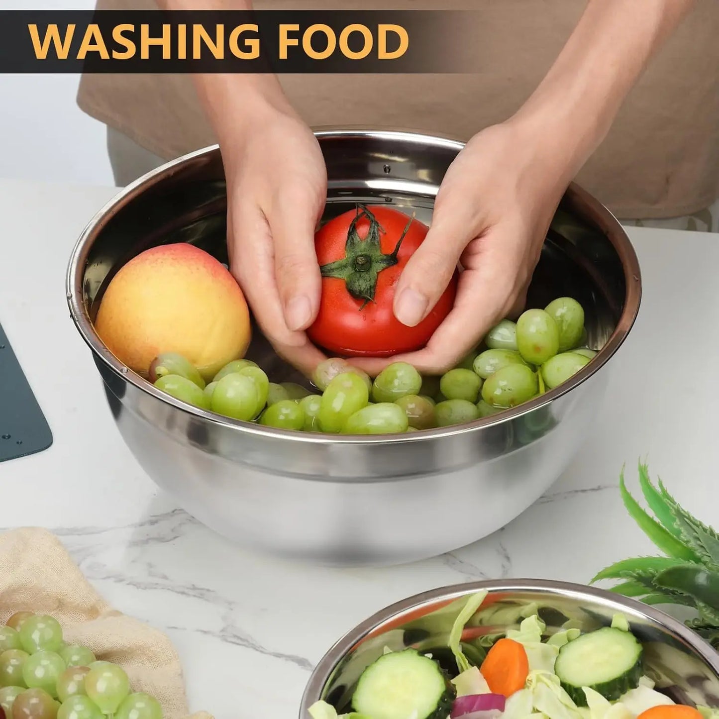 7 Piece Stainless Steel Mixing Bowls set