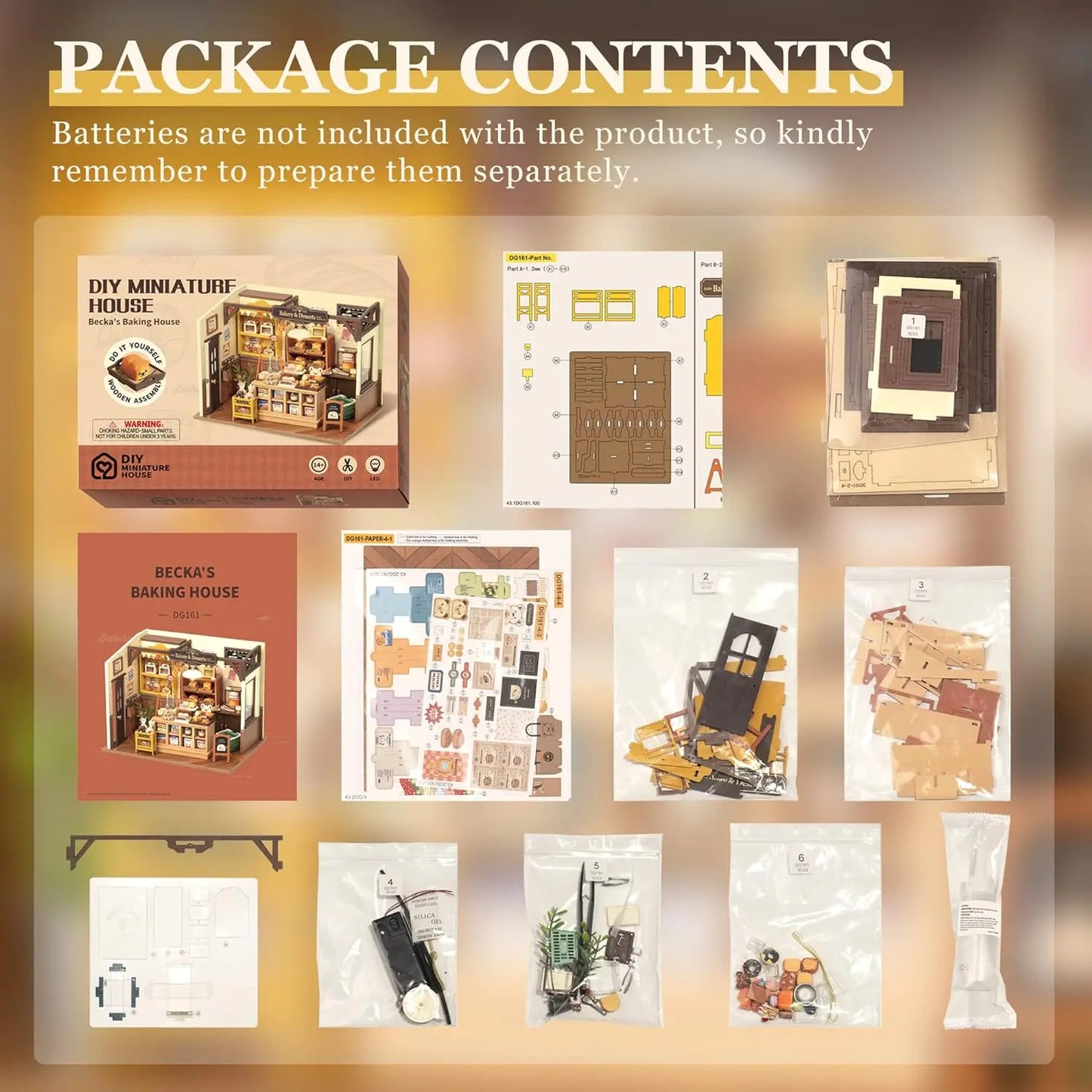 3D Puzzle DIY Miniature Dollhouse Kit