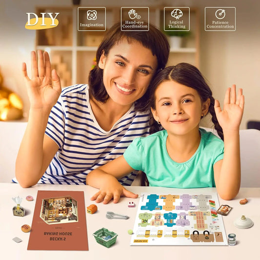 3D Puzzle DIY Miniature Dollhouse Kit