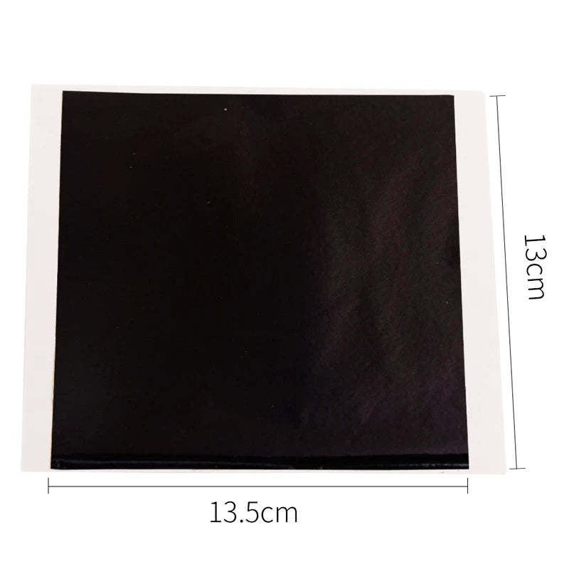 Colored Gold Leaf Sheets Silver Glitter Paper