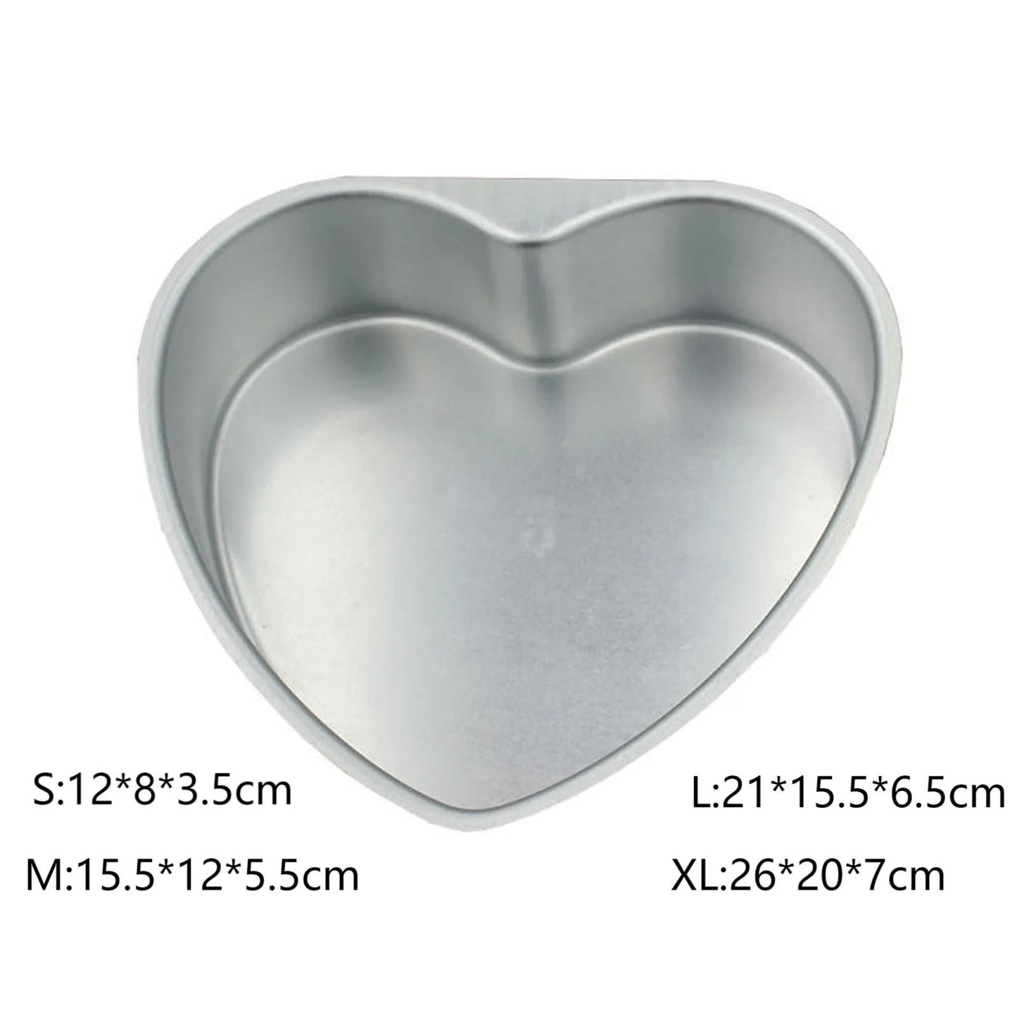 4/6/8/10 Inch Heart-Shaped Aluminum Cake Mold