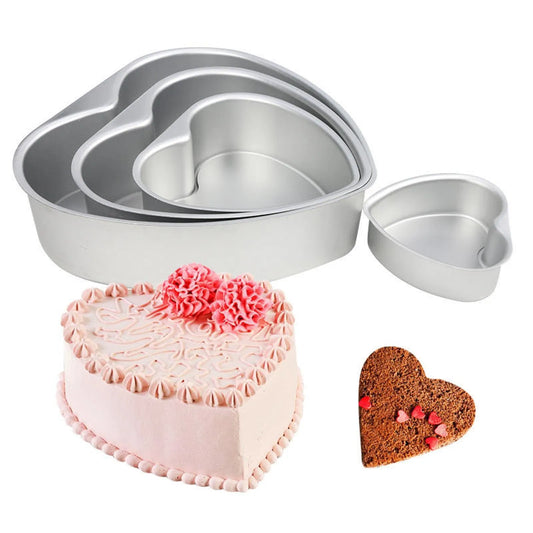 4/6/8/10 Inch Heart-Shaped Aluminum Cake Mold