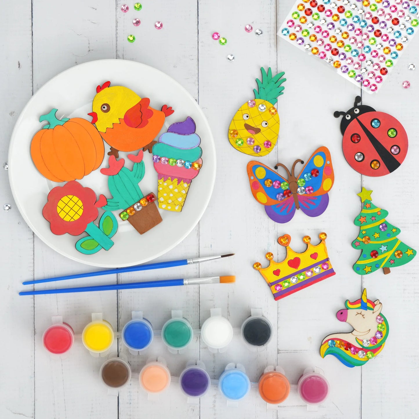 DIY Wooen Magnets Kit for Kids