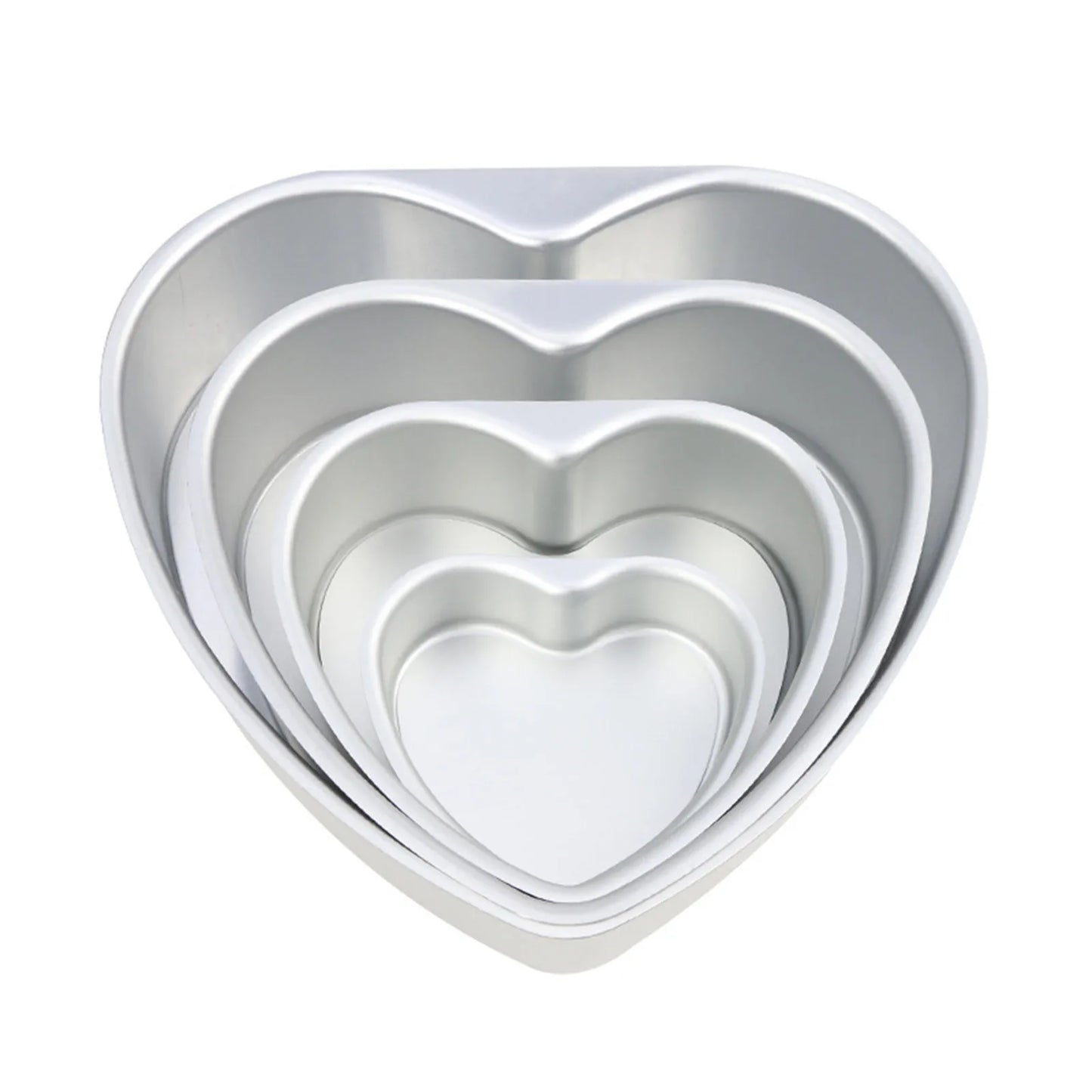 4/6/8/10 Inch Heart-Shaped Aluminum Cake Mold