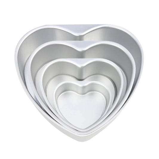 4/6/8/10 Inch Heart-Shaped Aluminum Cake Mold