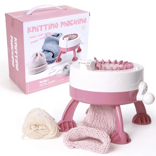 DIY Plastic Hand Knitting Machine Children Toy