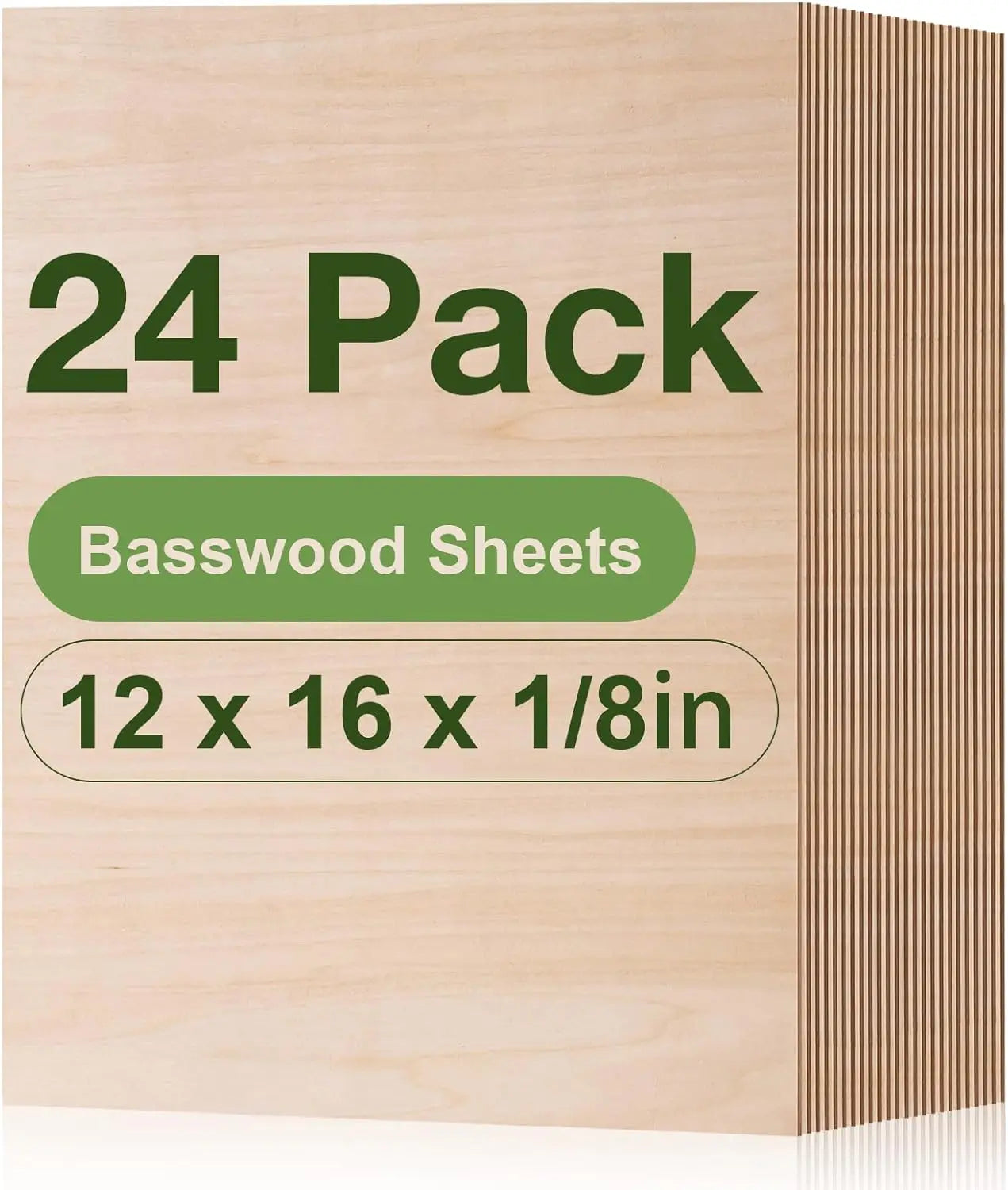 Robotime 12-Pack 3mm Basswood