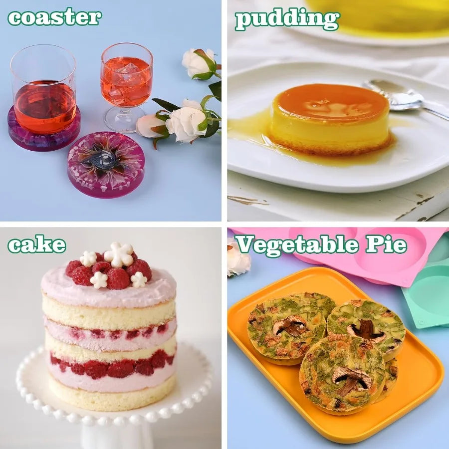 2 Pcs Silicone Muffin Top Pans