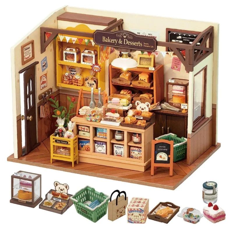 3D Puzzle DIY Miniature Dollhouse Kit