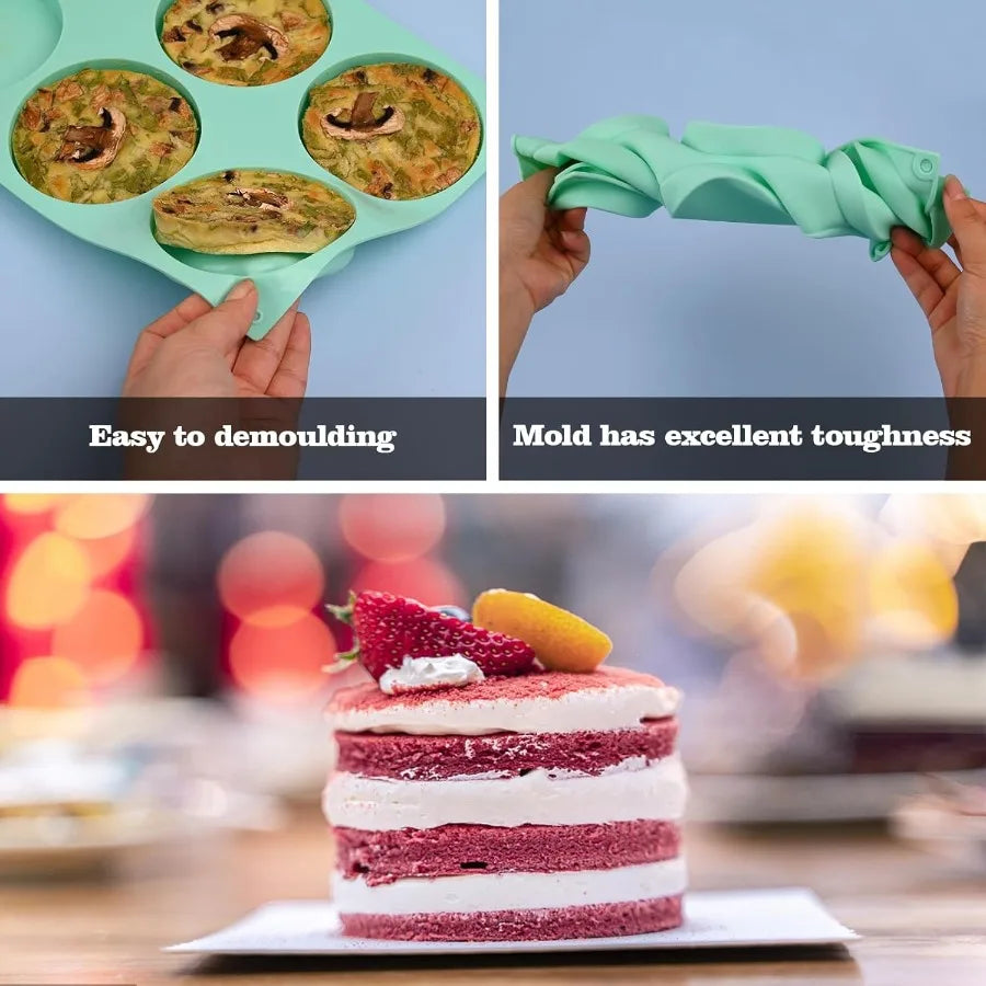 2 Pcs Silicone Muffin Top Pans