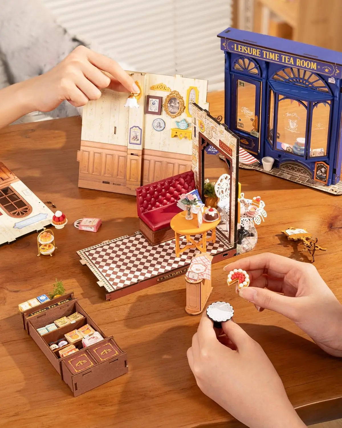 DIY Miniature Dollhouse Kit Leisure Time Tea