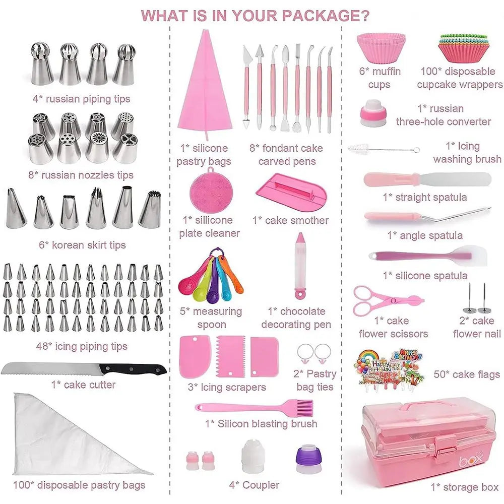 359pcs Cake Decorating Baking Supplies Set