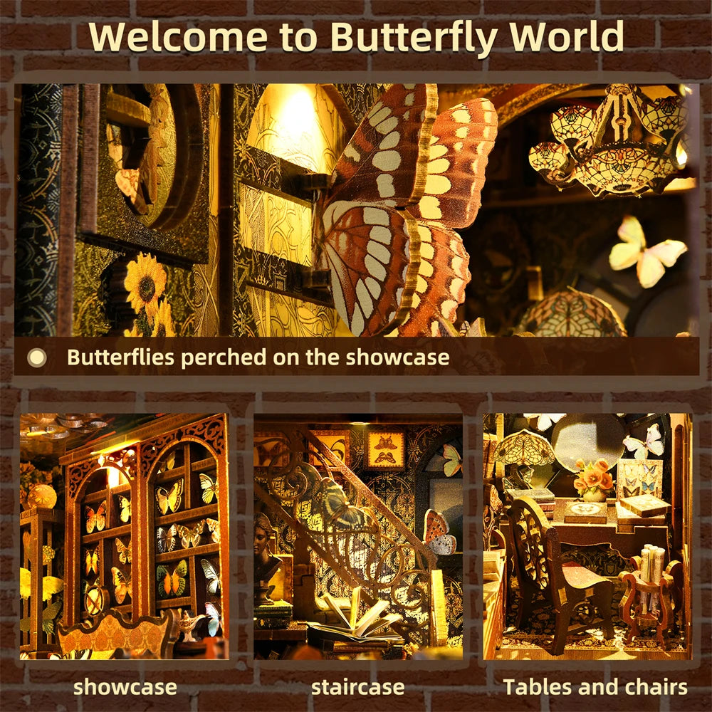 Wooden 3D Puzzle DIY Dollhouse Model Kit