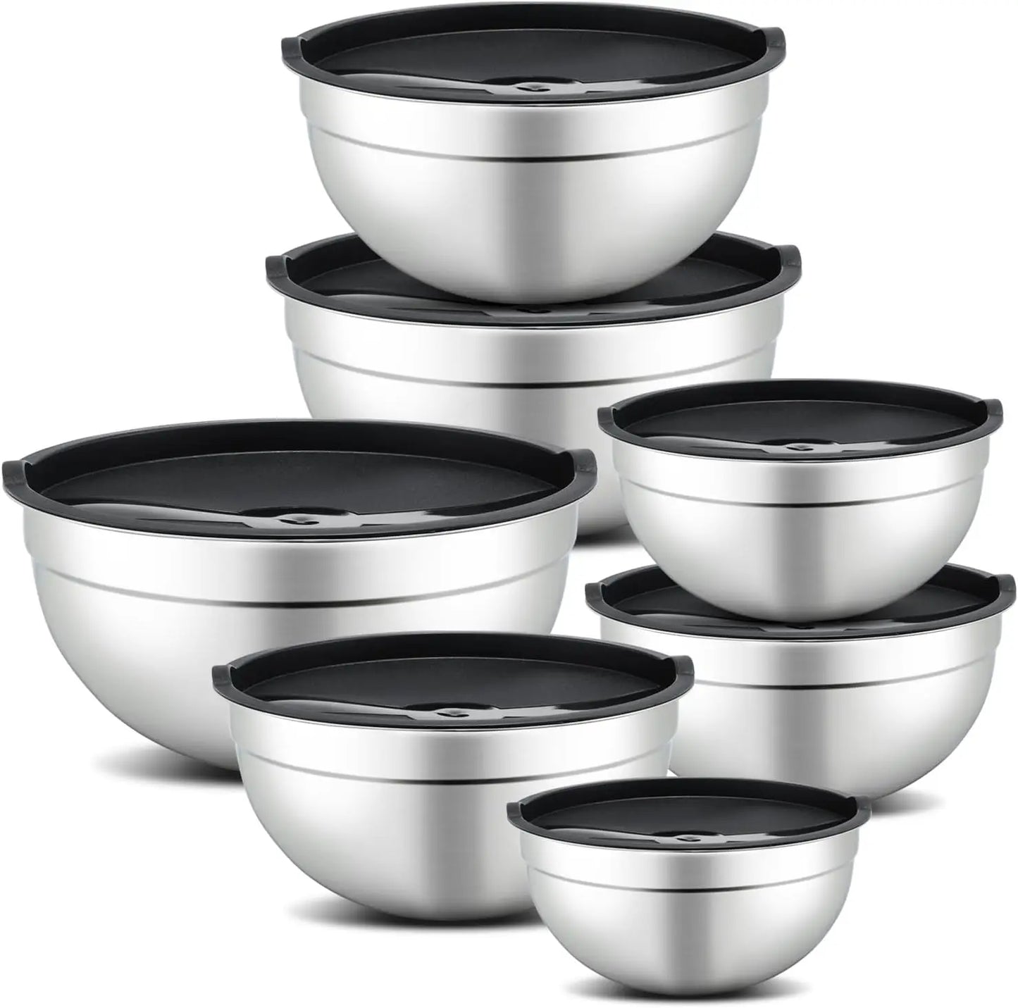 7 Piece Stainless Steel Mixing Bowls set