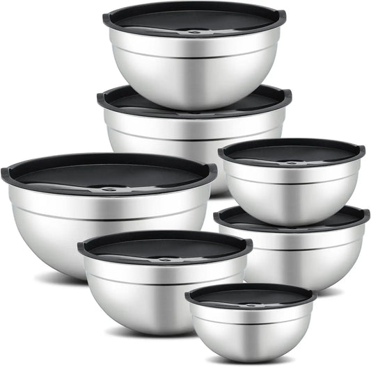 7 Piece Stainless Steel Mixing Bowls set