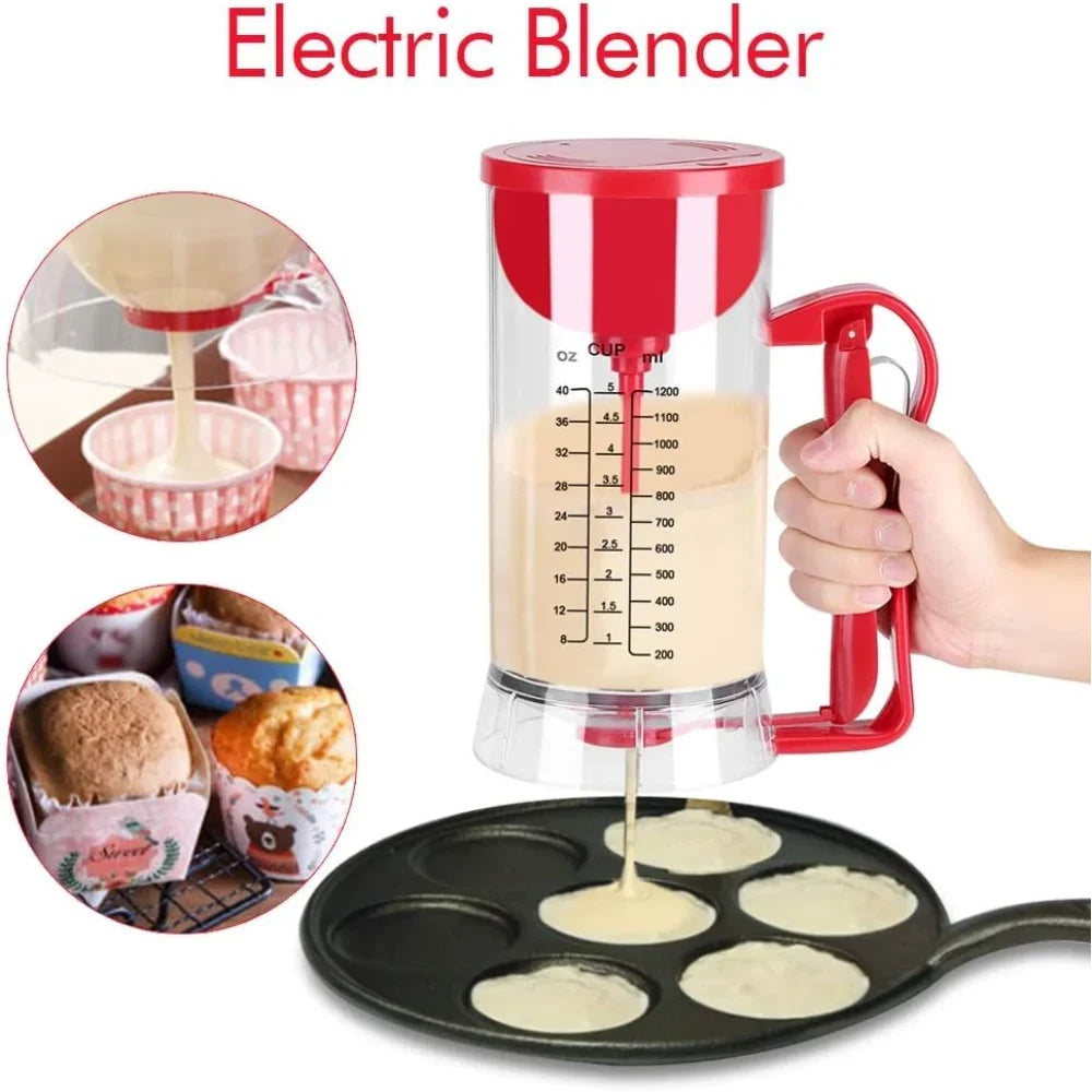 Battery Powered Mixer Dispenser Pancake Cupcake Batter