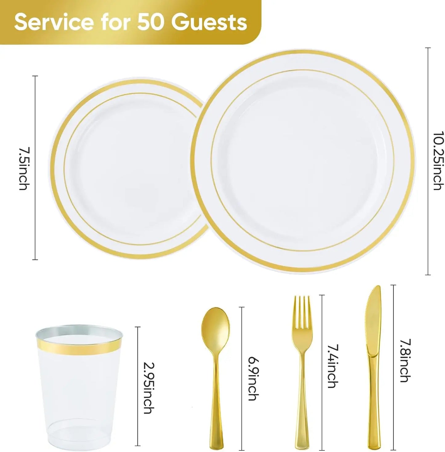350/700 Pieces Of Disposable Plastic Tableware