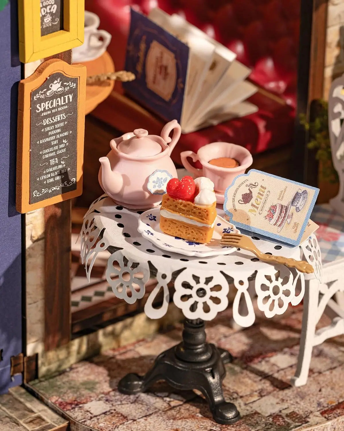 DIY Miniature Dollhouse Kit Leisure Time Tea
