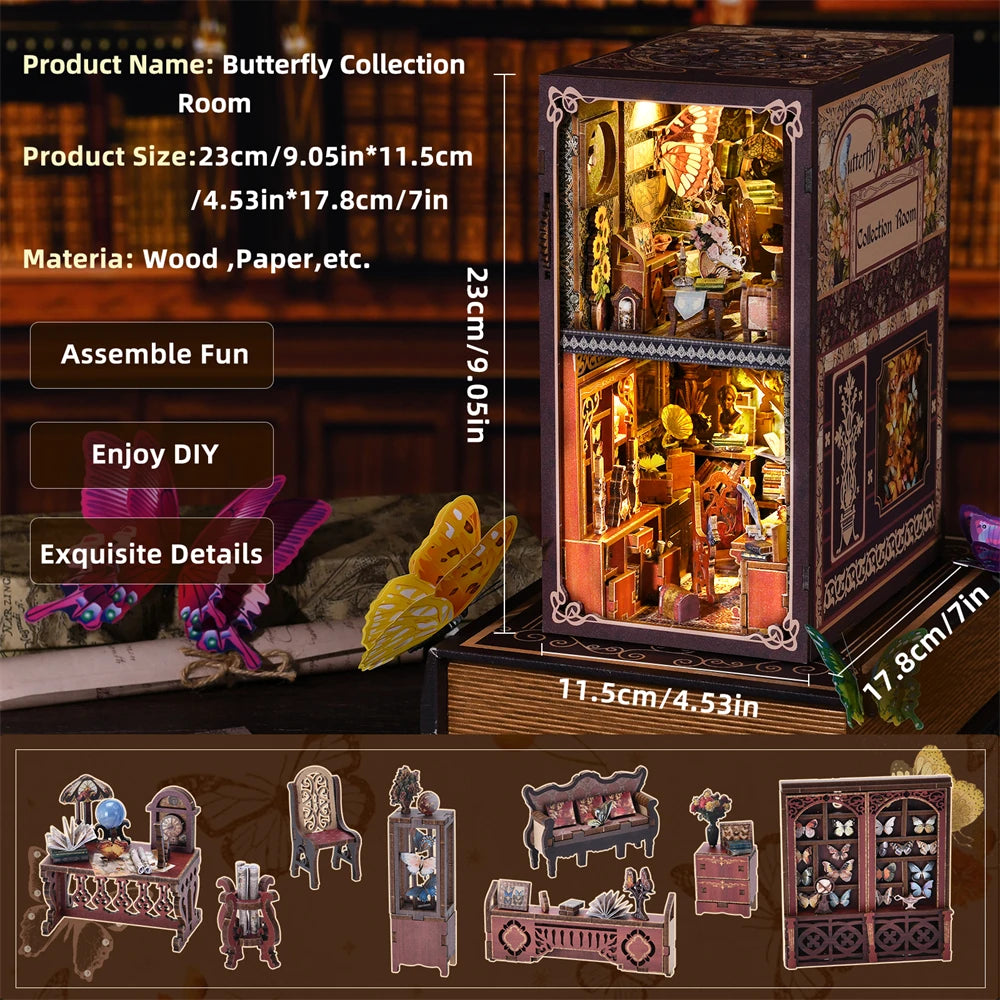 Wooden 3D Puzzle DIY Dollhouse Model Kit