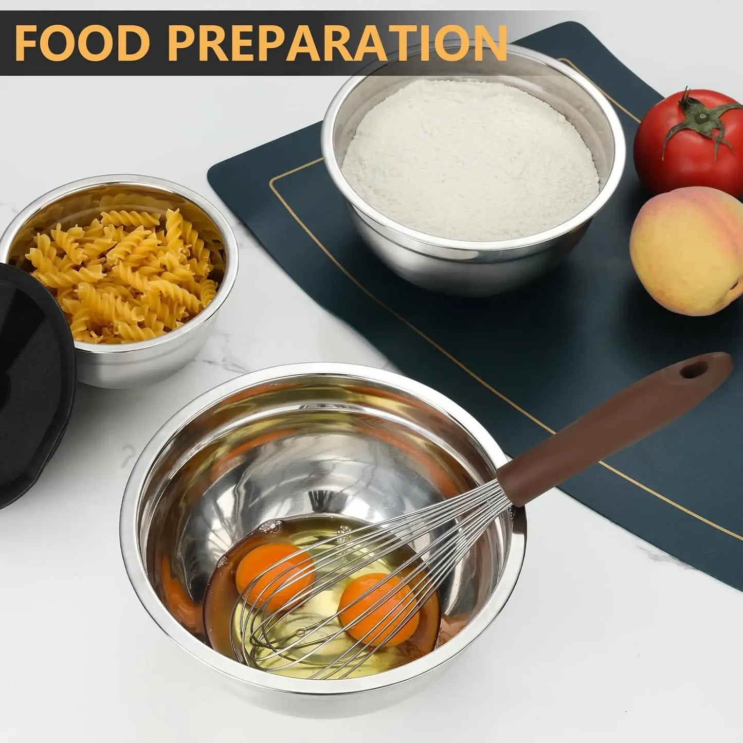 7 Piece Stainless Steel Mixing Bowls set